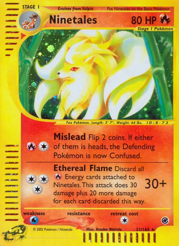 Ninetales — Expedition Base Set card #21