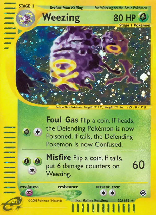 Weezing — Expedition Base Set card #32