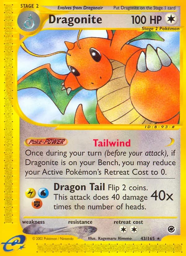 Dragonite — Expedition Base Set card #43