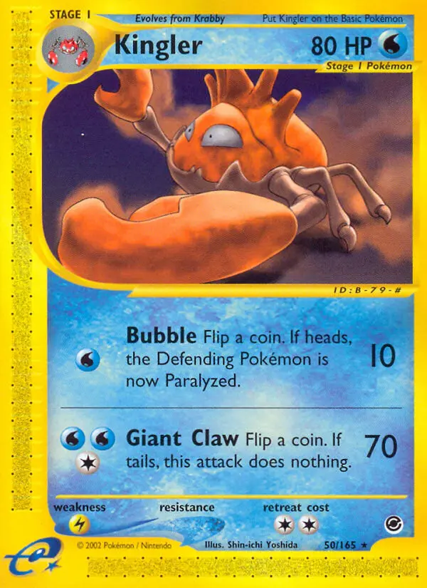 Kingler — Expedition Base Set card #50