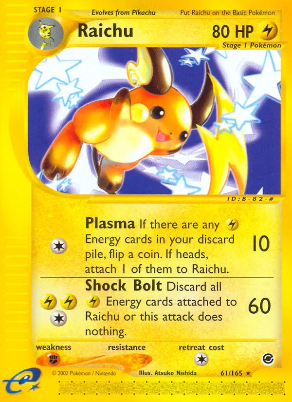 Raichu — Expedition Base Set card #61