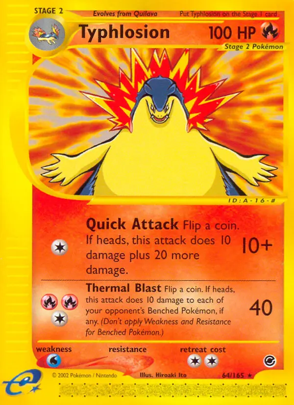 Typhlosion — Expedition Base Set card #64