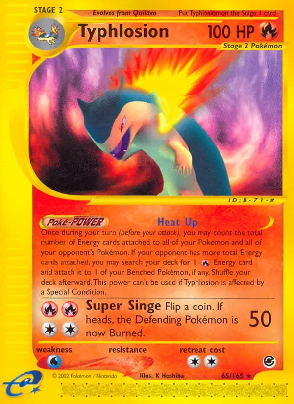 Typhlosion — Expedition Base Set card #65