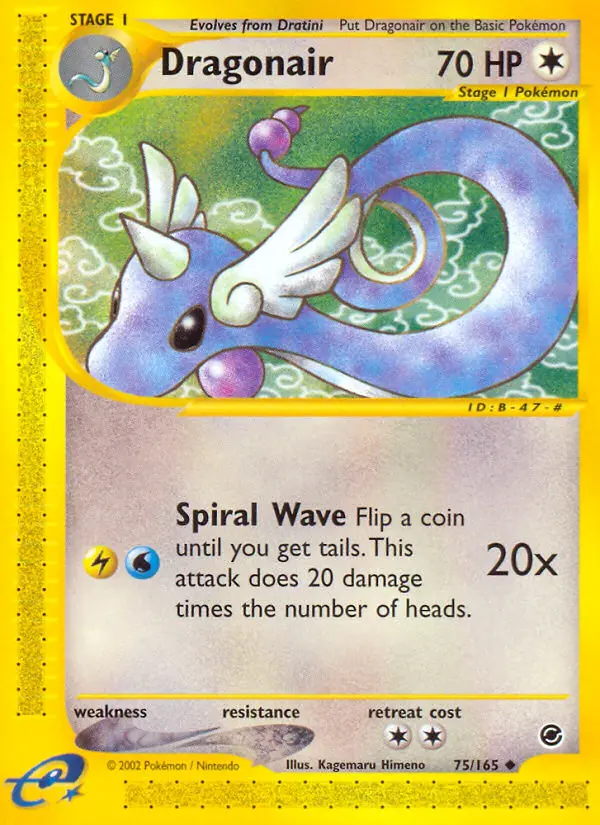 Dragonair — Expedition Base Set card #75