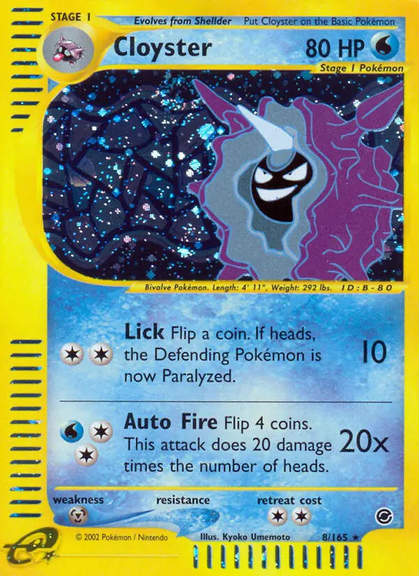 Cloyster — Expedition Base Set card #8