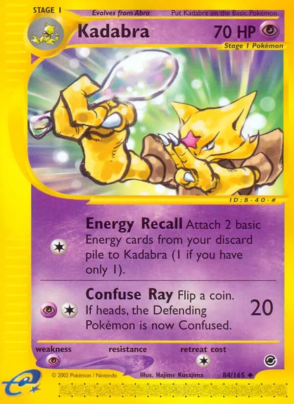 Kadabra — Expedition Base Set card #84