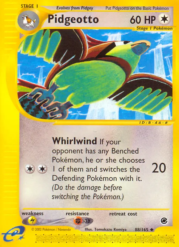 Pidgeotto — Expedition Base Set card #88