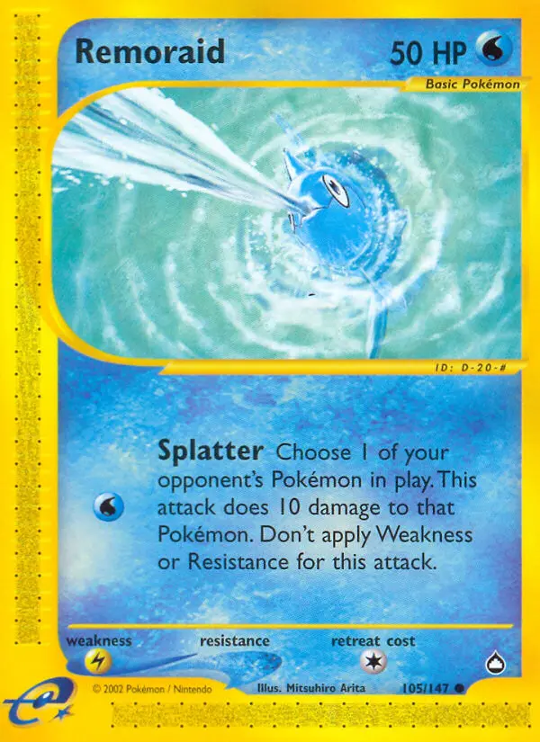 Remoraid — Aquapolis card #105