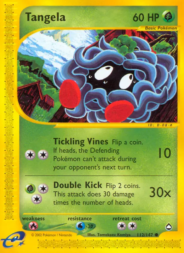 Tangela — Aquapolis card #112