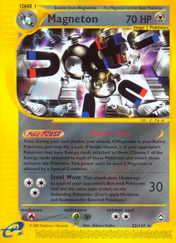 Magneton — Aquapolis card #22