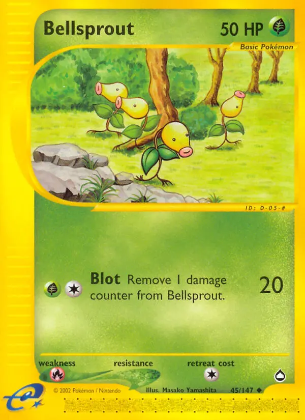 Bellsprout — Aquapolis card #45