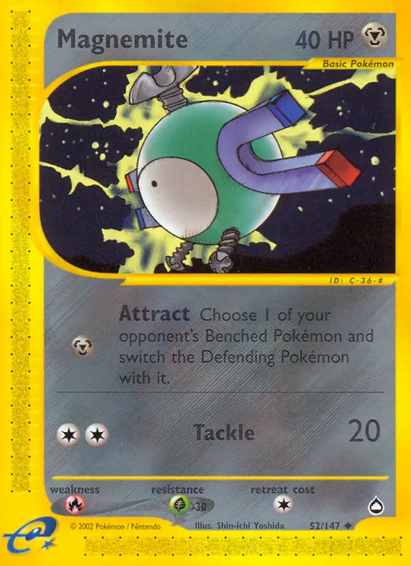 Magnemite — Aquapolis card #52