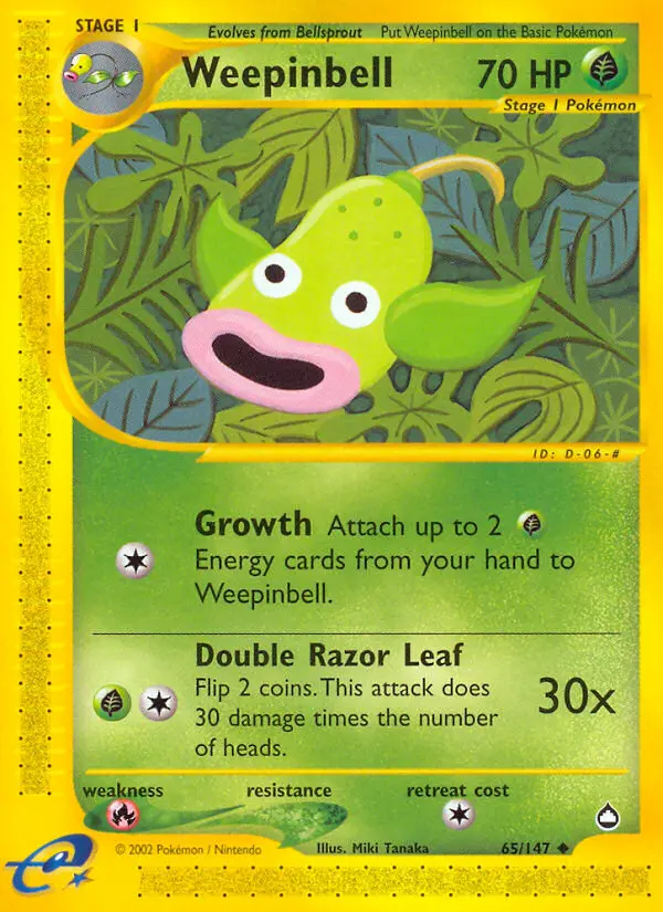 Weepinbell — Aquapolis card #65