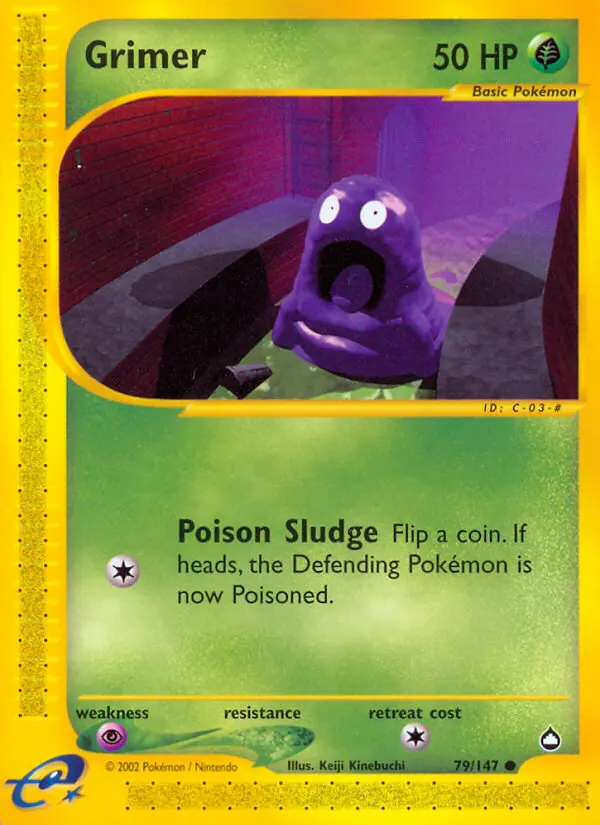 Grimer — Aquapolis card #79