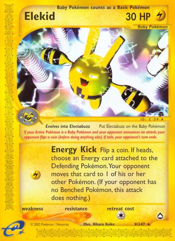 Elekid — Aquapolis card #9