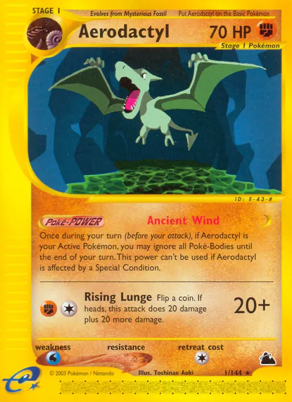 Aerodactyl — Skyridge card #1