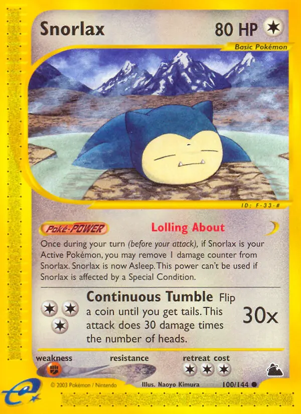 Snorlax — Skyridge card #100