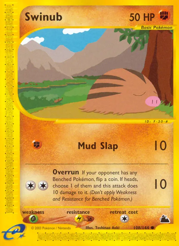 Swinub — Skyridge card #108