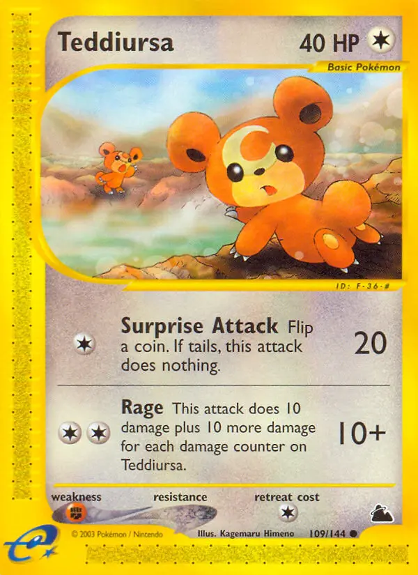 Teddiursa — Skyridge card #109