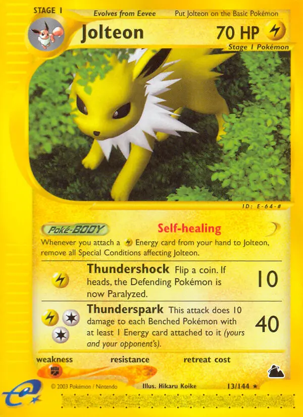 Jolteon — Skyridge card #13
