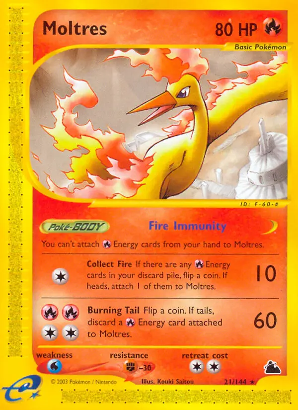Moltres — Skyridge card #21