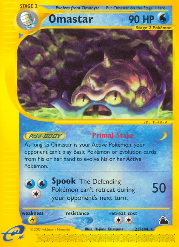 Omastar — Skyridge card #23