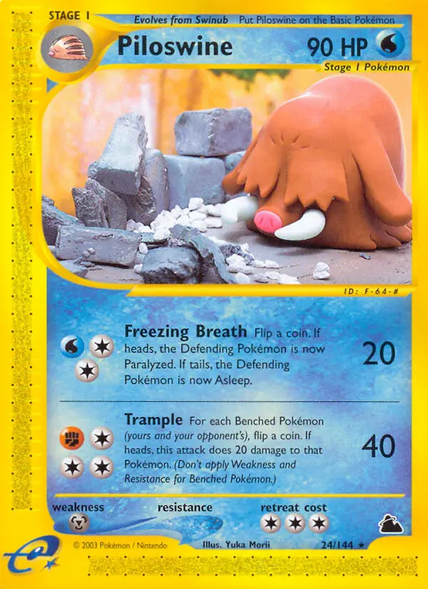 Piloswine — Skyridge card #24