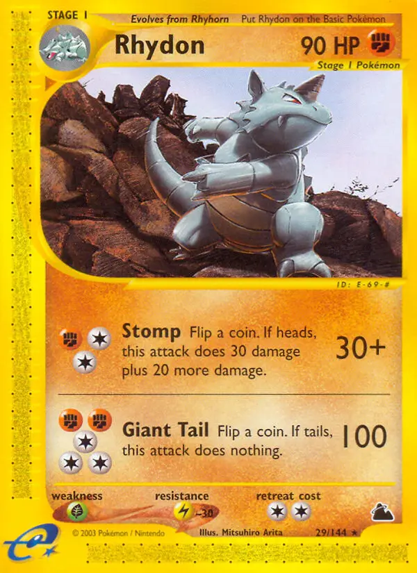 Rhydon — Skyridge card #29