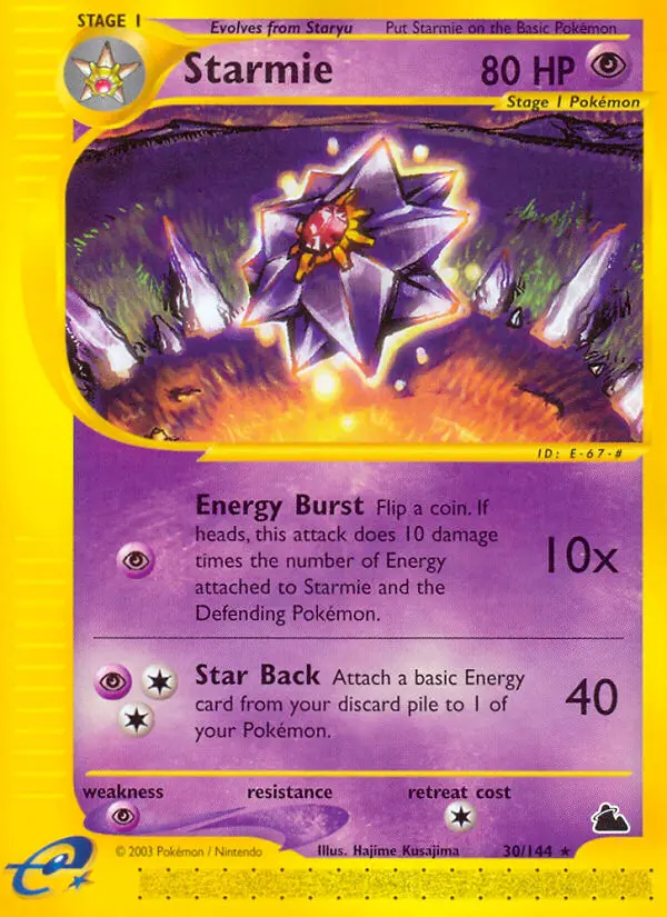 Starmie — Skyridge card #30