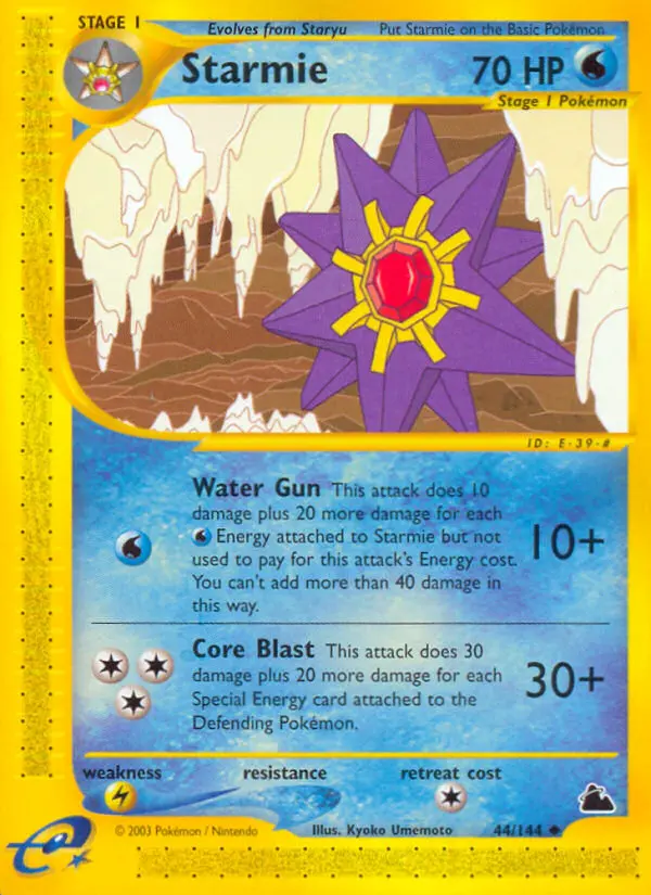 Starmie — Skyridge card #44