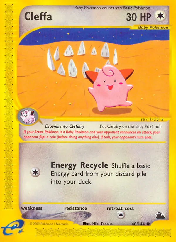 Cleffa — Skyridge card #48