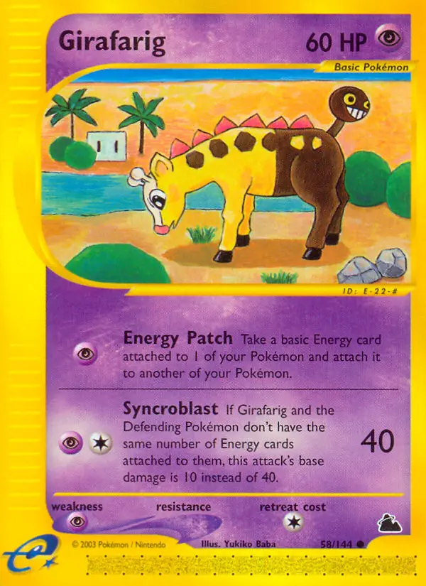 Girafarig — Skyridge card #58