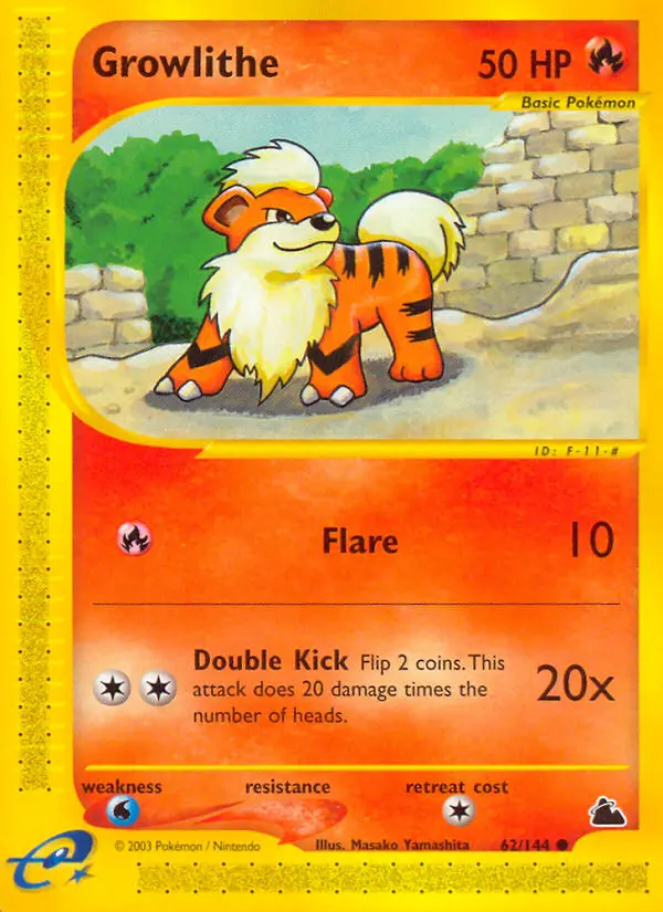 Growlithe — Skyridge card #62