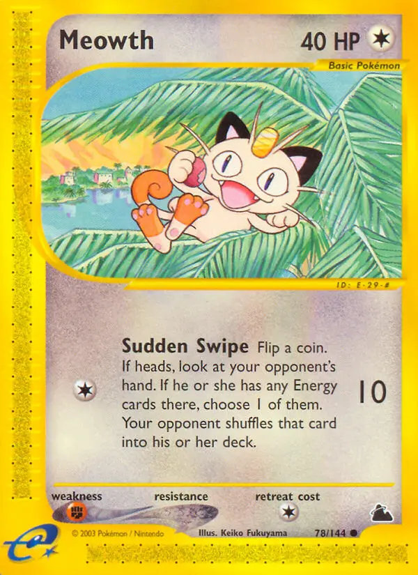 Meowth — Skyridge card #78