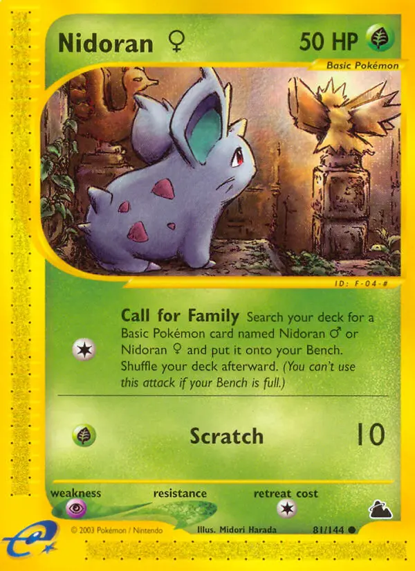 Nidoran♀ — Skyridge card #81