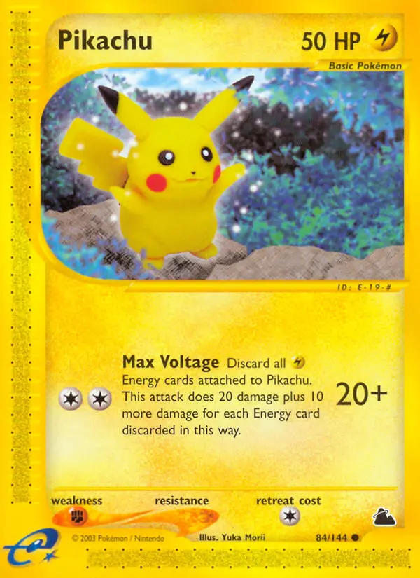 Pikachu — Skyridge card #84