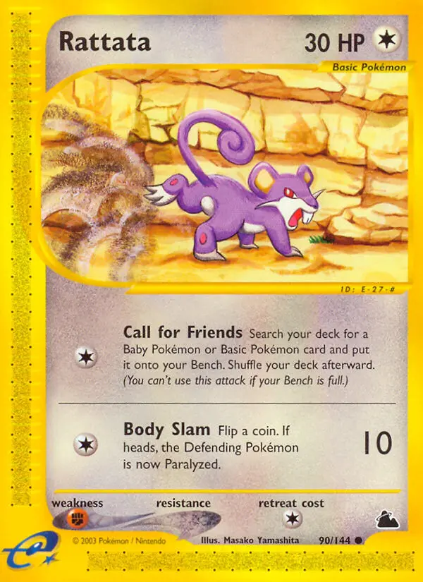 Rattata — Skyridge card #90