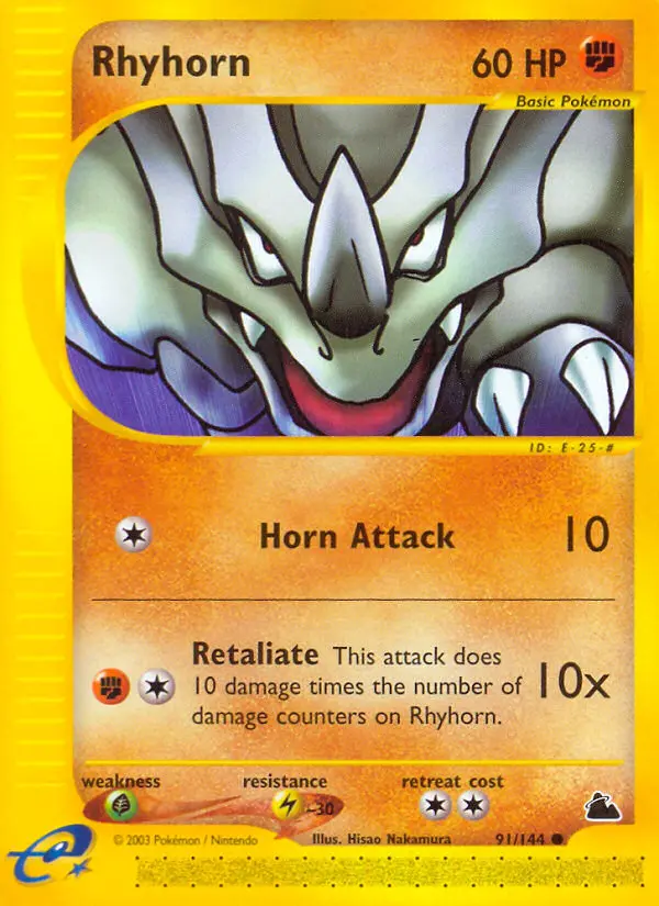 Rhyhorn — Skyridge card #91