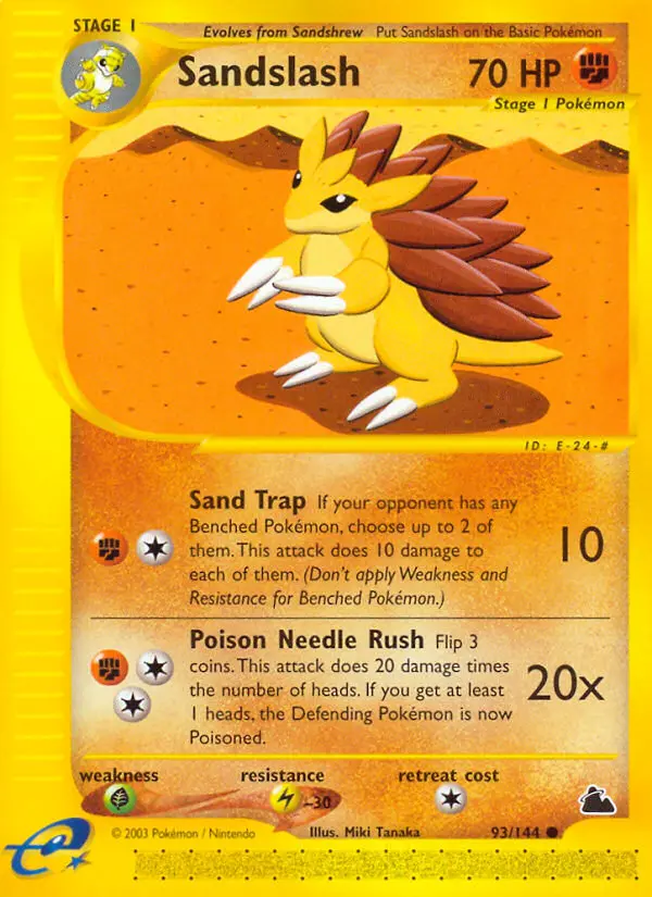 Sandslash — Skyridge card #93
