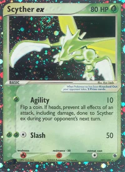Scyther ex — Ruby & Sapphire card #102