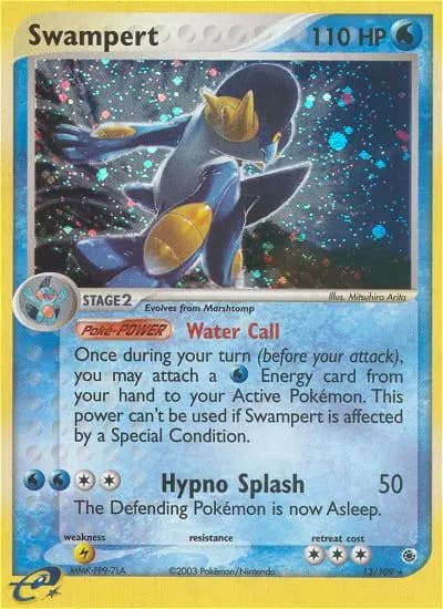 Swampert — Ruby & Sapphire card #13