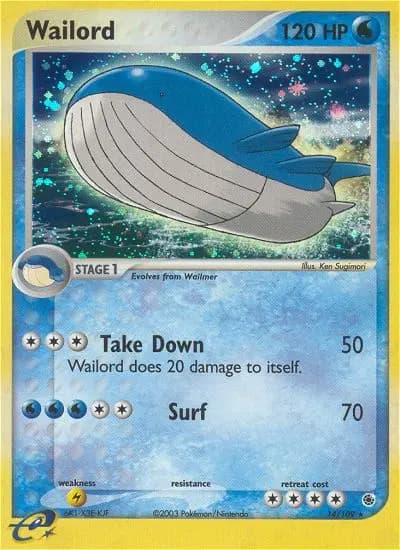 Wailord — Ruby & Sapphire card #14