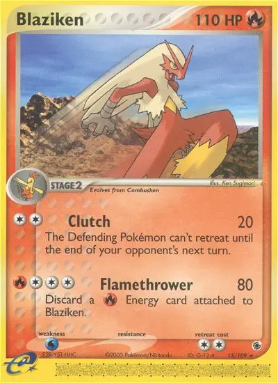 Blaziken — Ruby & Sapphire card #15