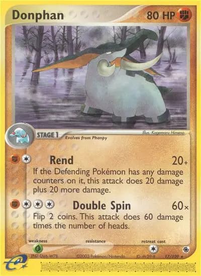Donphan — Ruby & Sapphire card #17