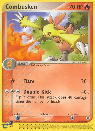 Combusken — Ruby & Sapphire card #27