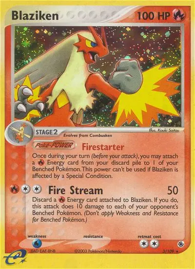 Blaziken — Ruby & Sapphire card #3