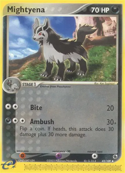 Mightyena — Ruby & Sapphire card #42
