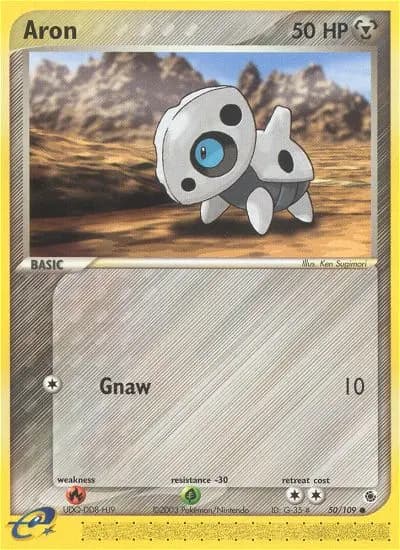 Aron — Ruby & Sapphire card #50