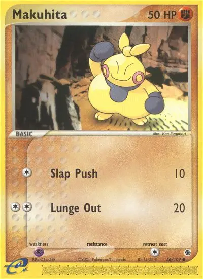 Makuhita — Ruby & Sapphire card #56