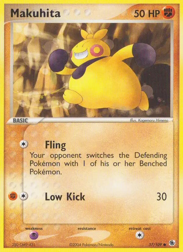 Makuhita — Ruby & Sapphire card #57